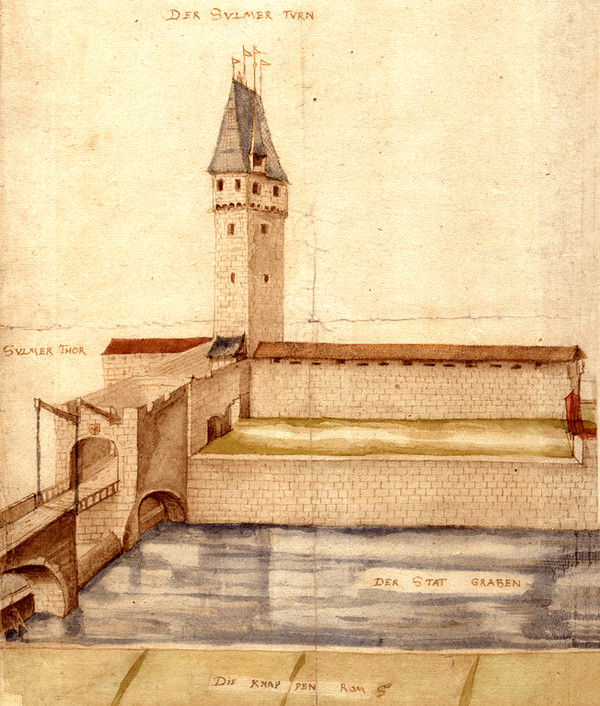 Sülmertor; 1586 (Stadtarchiv Heilbronn)