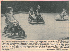 Gastronom Alfred Möhle hat 1970 einen Auto-Scooter-Platz für Kinder eingerichtet (Heilbronner Stimme, 1. Juli 1970 - stimme.de)