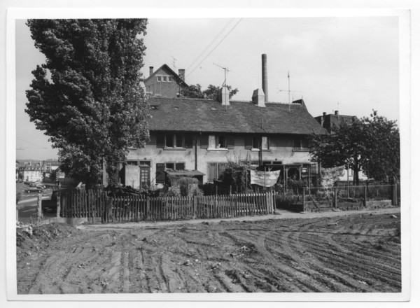 Arbeiterwohnungen in Heilbronn, vor dem Abbruch 1972 (Stadtarchiv Heilbronn)