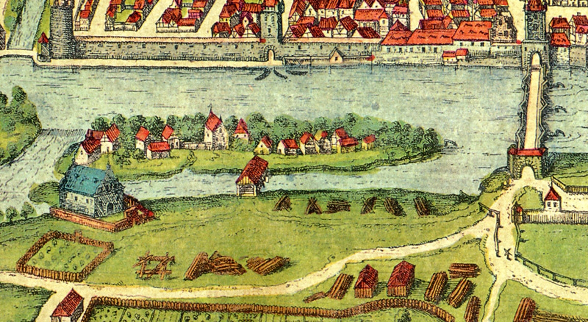 Stadtansicht von Georg Braun und Franz Hogenberg (Ausschnitt); 1617 (Stadtarchiv Heilbronn) Stadtansicht von Georg Braun und Franz Hogenberg (Ausschnitt); 1617
(Stadtarchiv Heilbronn)