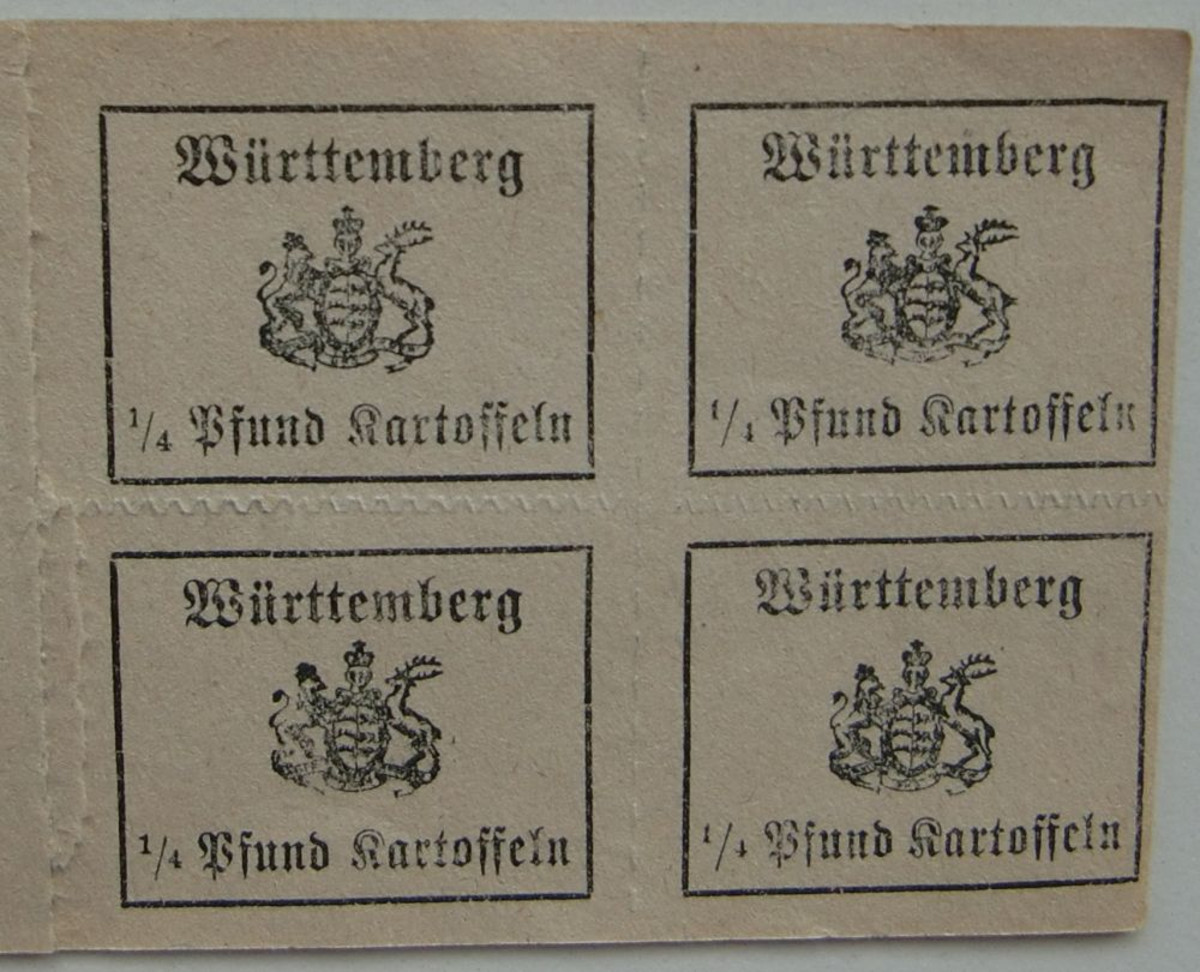 Bezugsmarke für Kartoffeln (Stadtarchiv Heilbronn D020-65)