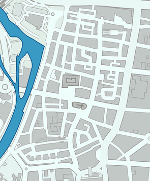 Heilbronner Innenstadt - Ausschnitt aus dem aktuellen Stadtplan