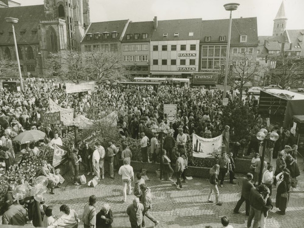 Demonstration 1985 (Foto: Stadtarchiv Heilbronn)