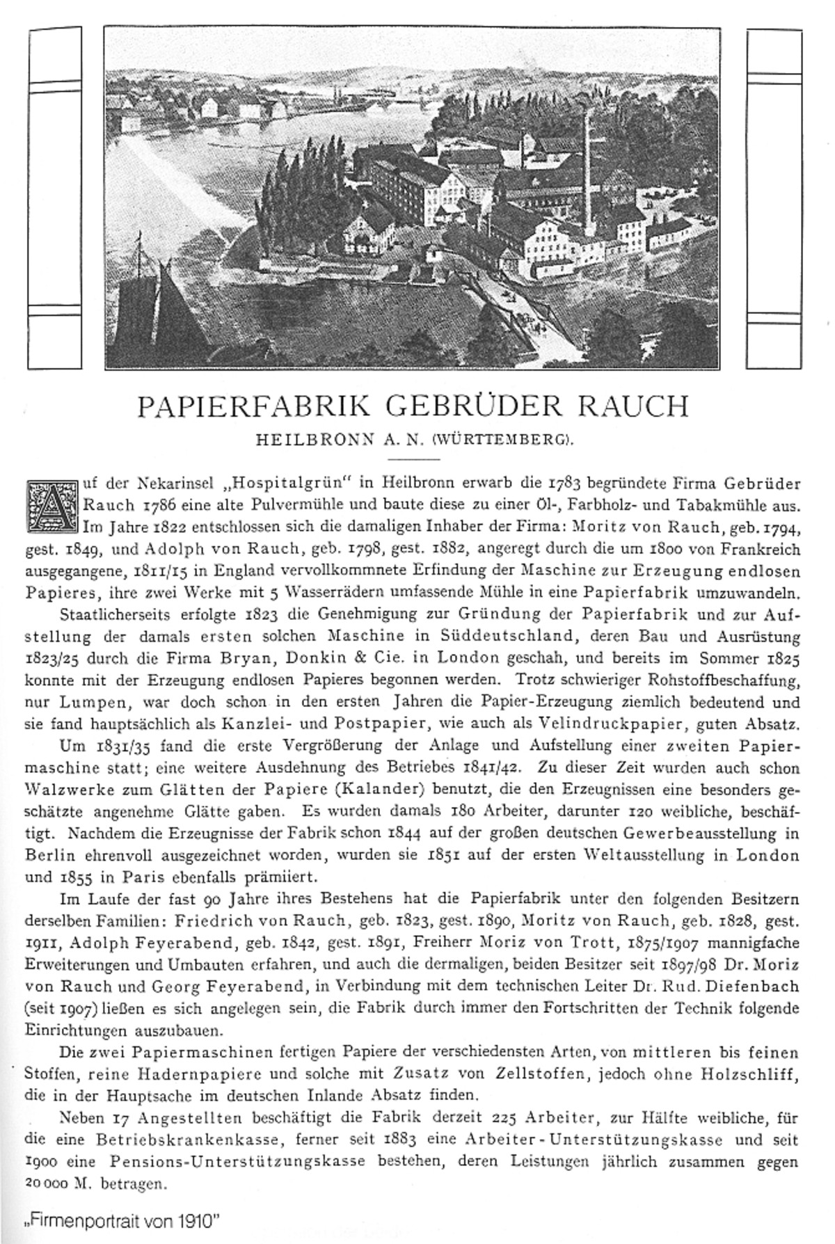 Aus: 225 Jahre Gebrüder Rauch. Heilbronn 1987