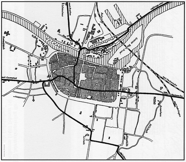 Paul Schöck: Skizze zur Verkehrsanbindung der Stadt Heilbronn, 1927