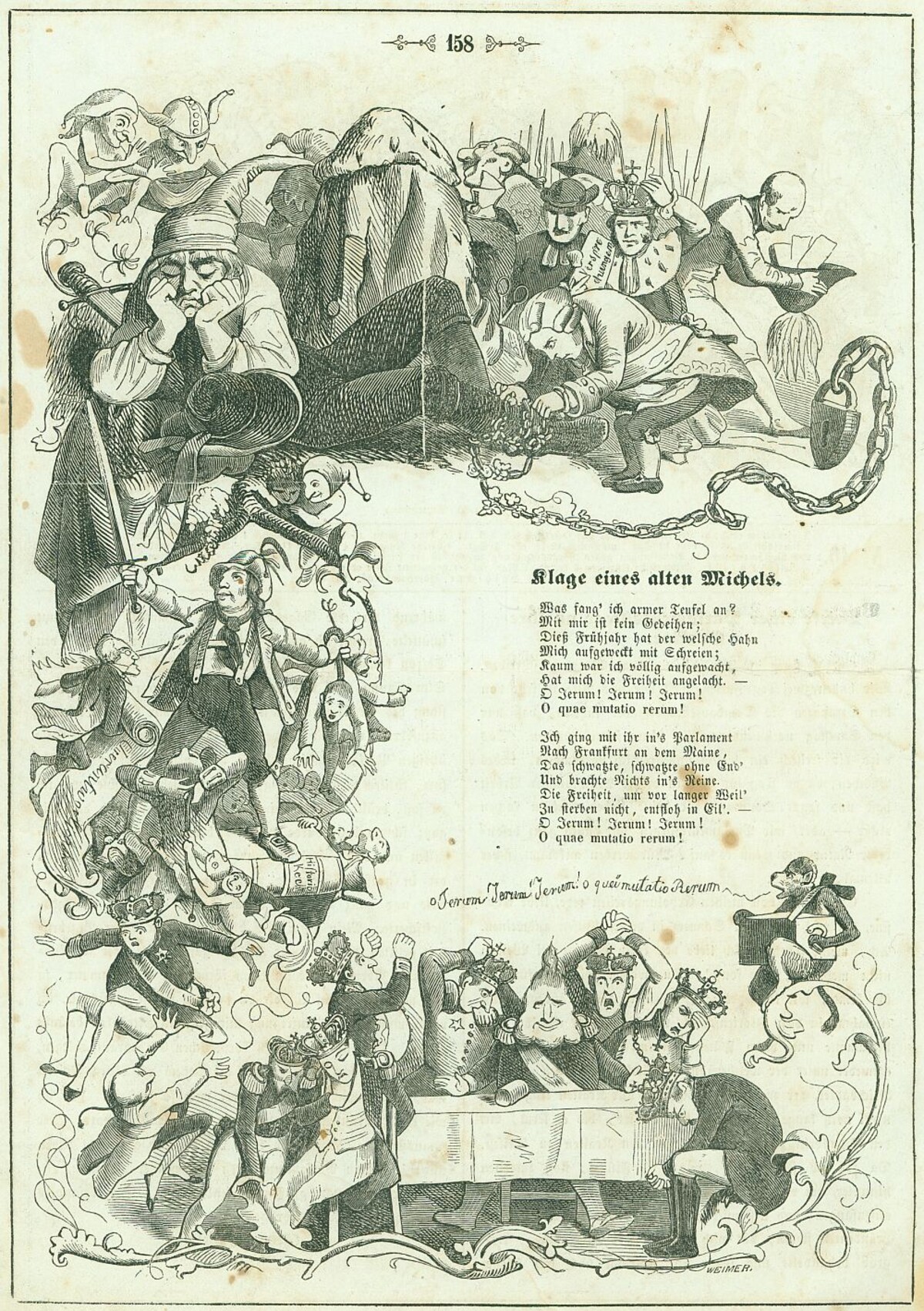 Klage eines alten Michels (Eulenspiegel Nr. 40, 30.09.1848, S. 158) Klage eines alten Michels (Eulenspiegel Nr. 40, 30.09.1848, S. 158)