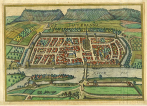 Heilbronn 1617, Stadtansicht von Georg Braun und Franz Hogenberg (Stadtarchiv Heilbronn E005-2720)