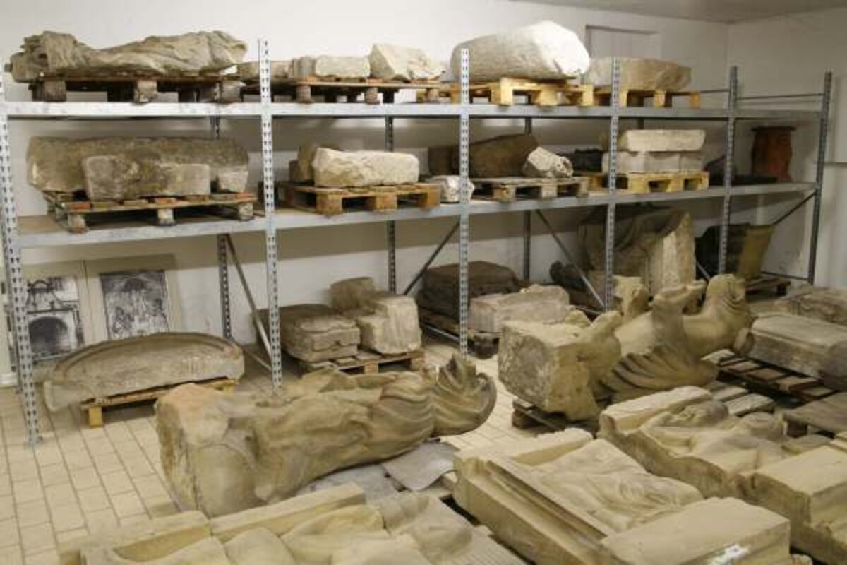 Blick ins Lapidarium (Foto Stadtarchiv Heilbronn) Blick ins Lapidarium
(Foto Stadtarchiv Heilbronn)