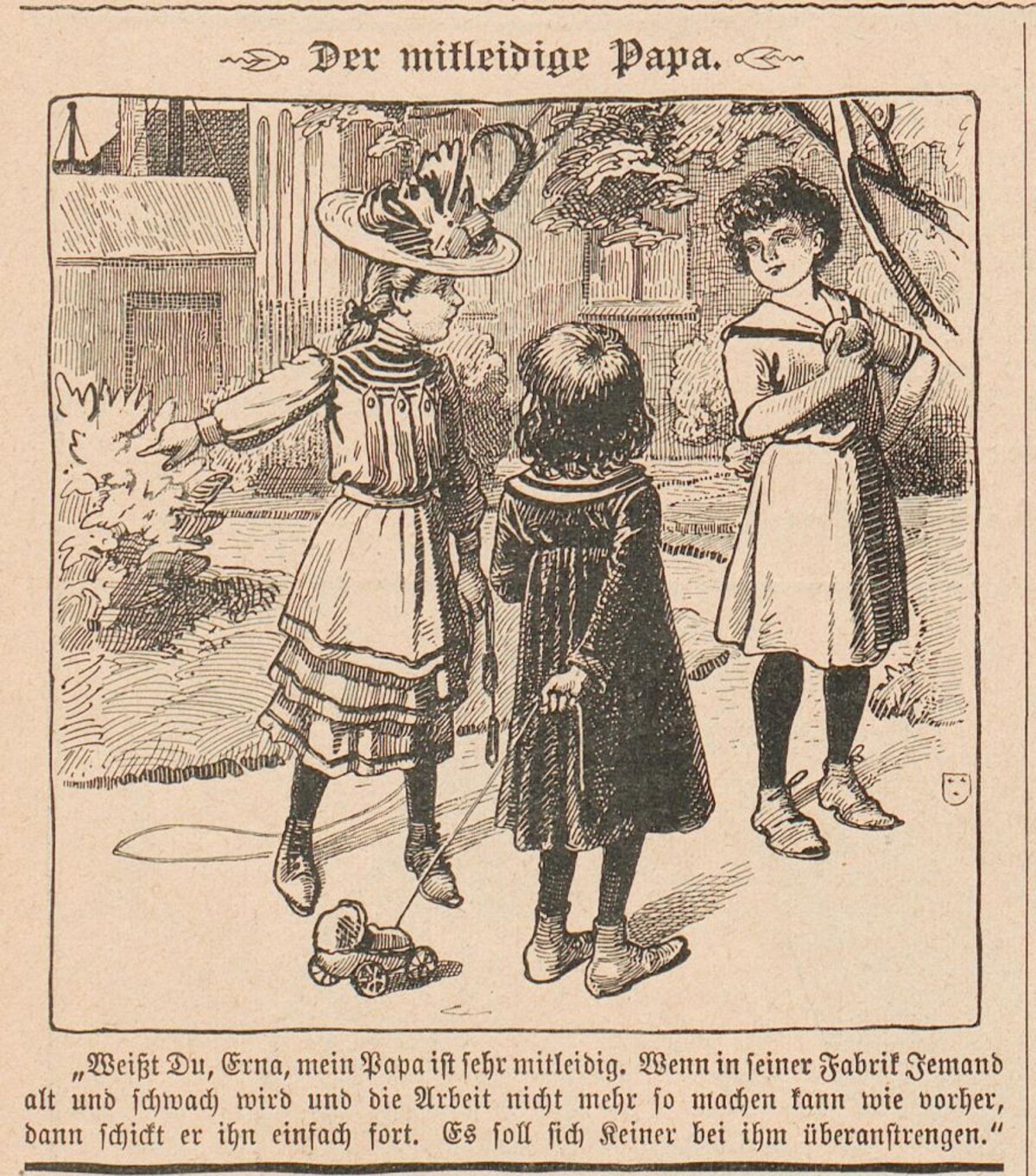 Karikatur aus der sozialdemokratischen Satirezeitschrift "Der Wahre Jacob" Nr. 413, 1902 Karikatur aus der sozialdemokratischen Satirezeitschrift "Der Wahre Jacob" Nr. 413, 1902