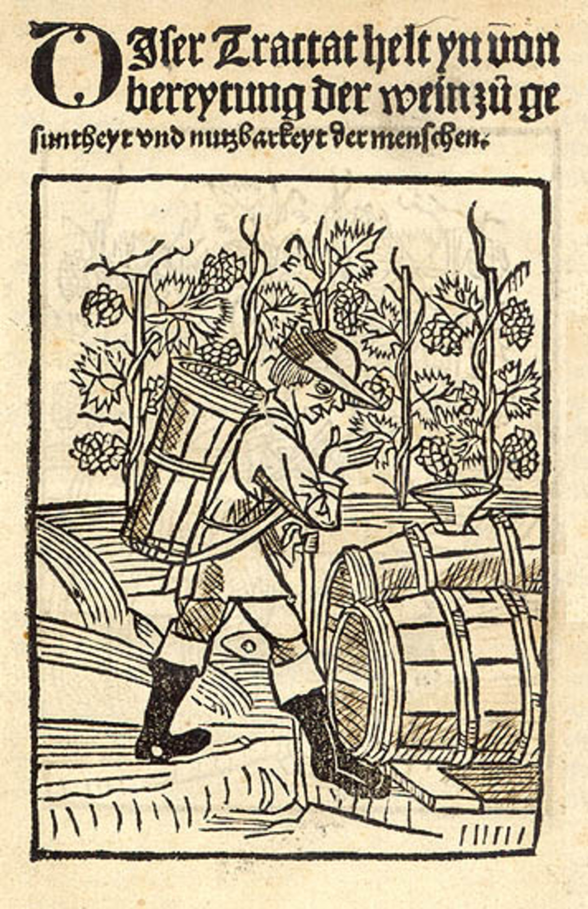 Das berühmte Traktat des Arnaldus de Villanova über die "Bereitung der Weine zu Gesundheit und Nutzbarkeit der Menschen"; 1512 (Stadtarchiv Heilbronn L003D-R-9146) Das berühmte Traktat des Arnaldus de Villanova über die "Bereitung der Weine zu Gesundheit und Nutzbarkeit der Menschen"; 1512
(Stadtarchiv Heilbronn L003D-R-9146)
