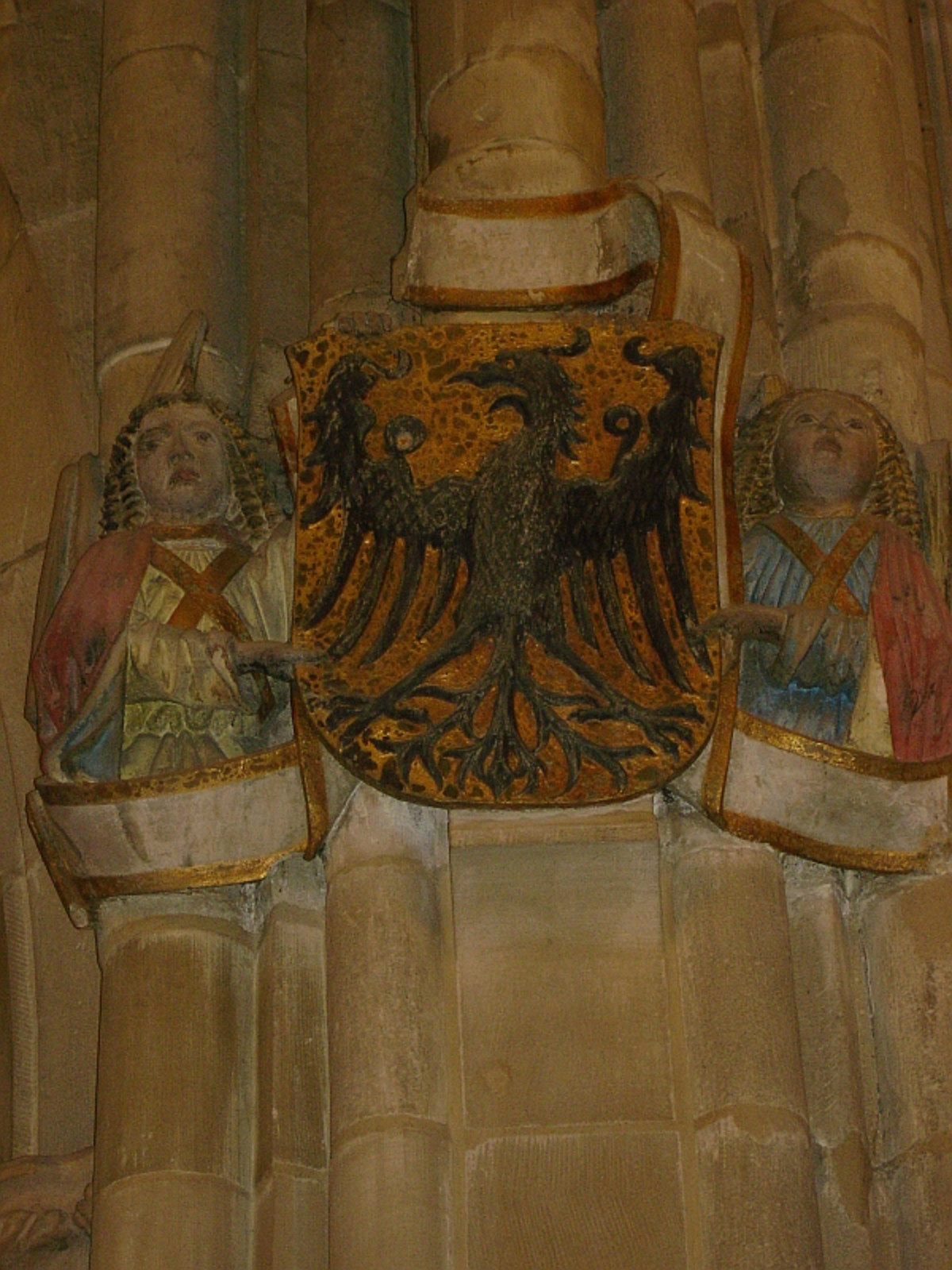 Kilianskirche - Engel mit Stadtwappen über dem Altar (Foto Stadtarchiv Heilbronn) Kilianskirche - Engel mit Stadtwappen über dem Altar (Foto Stadtarchiv Heilbronn)