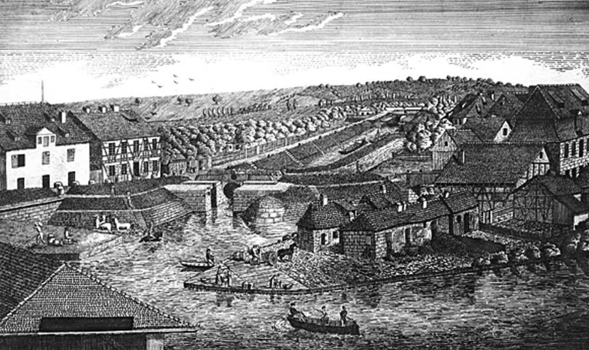 Wilhelmskanal; 1822
Lithographie der Gebrüder Wolff
(Stadtarchiv Heilbronn)