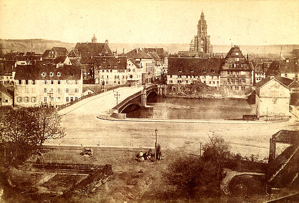 Neue und alte Neckarbrücke; 1867
(Stadtarchiv Heilbronn)