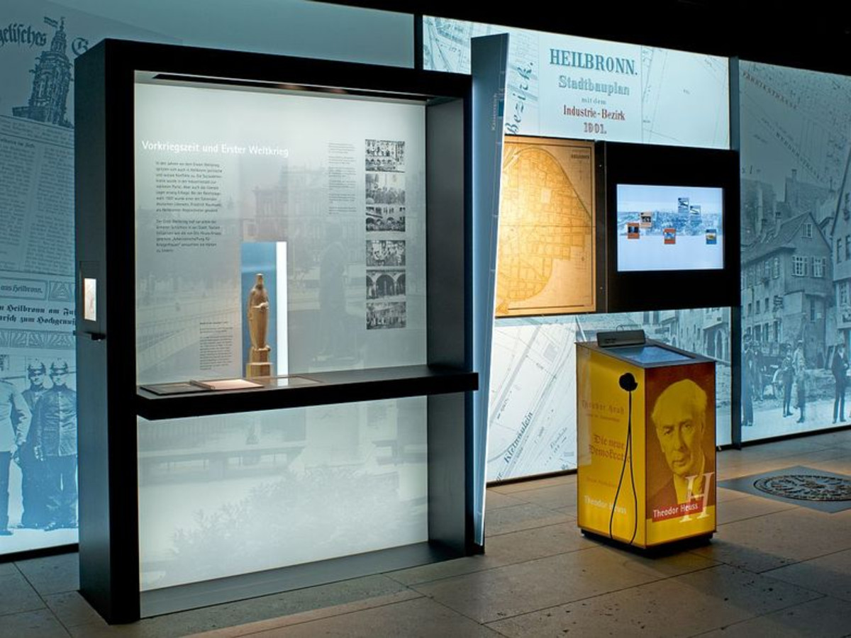 Blick in die Ausstellung Heilbronn historisch! Modul Erster Weltkrieg (Foto Stadtarchiv Heilbronn) Blick in die Ausstellung Heilbronn historisch! Modul Erster Weltkrieg (Foto Stadtarchiv Heilbronn)