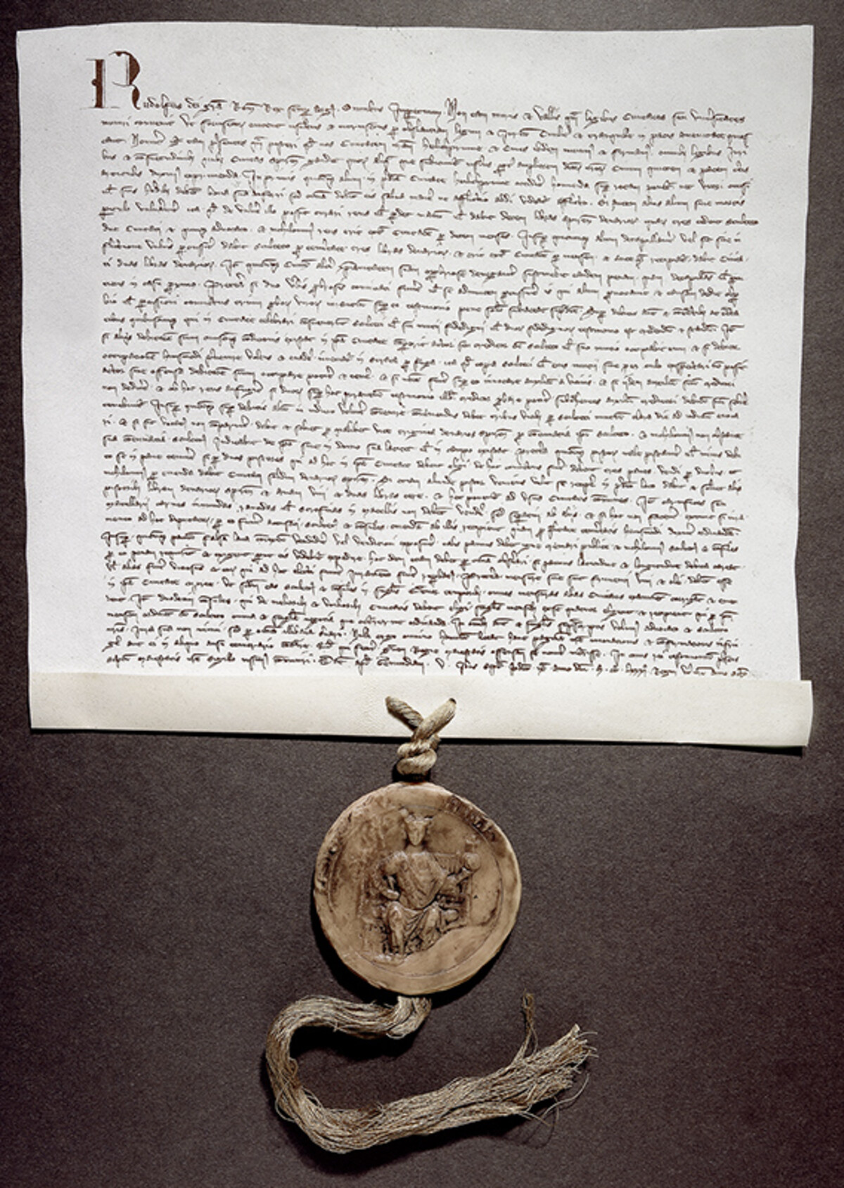 Das erste bekannte Stadtrecht für Heilbronn; 1281 (HStA Stuttgart H 51 U 110) Das erste bekannte Stadtrecht für Heilbronn; 1281
(HStA Stuttgart H 51 U 110)