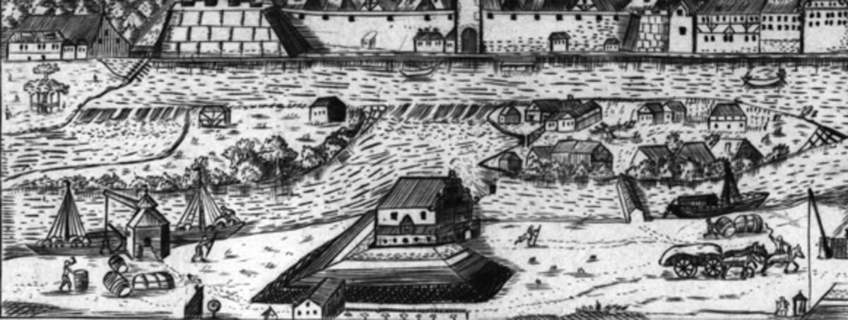 Kran, Mühlen und Hefenweiler; 1723
Stadtansicht von Johann Michael Pressel
(Stadtarchiv Heilbronn)