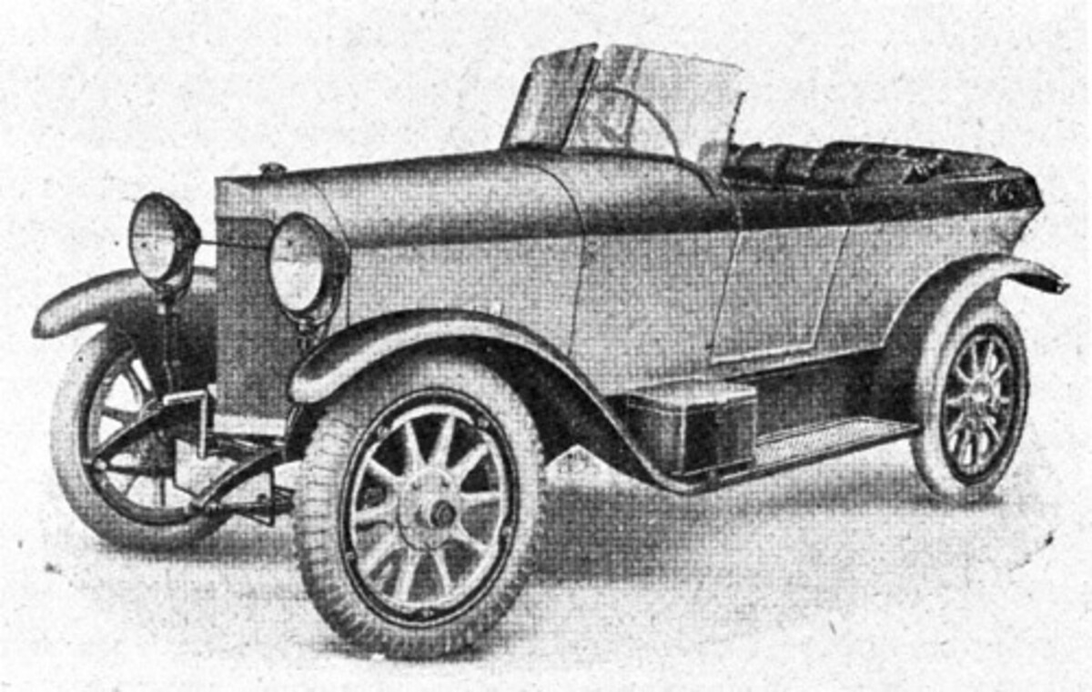 "Der kleine Falcon" in einer Werbeanzeige – "leicht – schnell – rassig"; 1921
(Stadtarchiv Heilbronn)