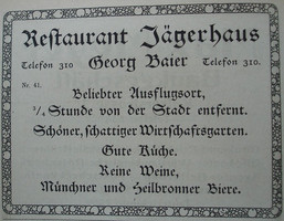 Anzeige im Heilbronner Adressbuch von 1920 (Stadtarchiv Heilbronn)