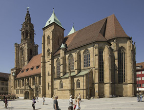 Die Heilbronner Kilianskirche als Beispiel für einen Sandsteinbau (Foto Stadtarchiv Heilbronn)