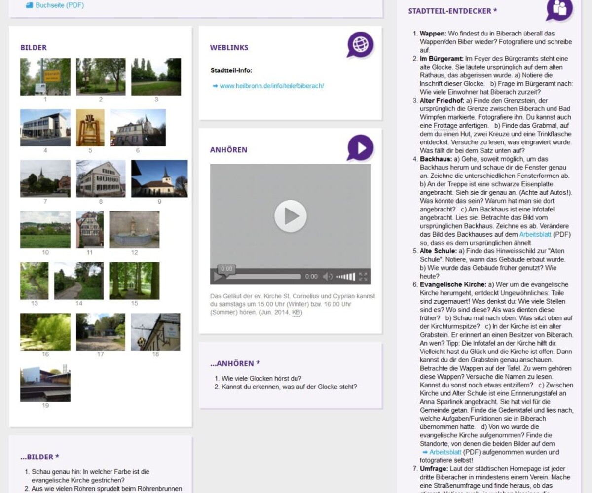 Mein-Heilbronn.org - Ausschnitt Stadtteil Biberach