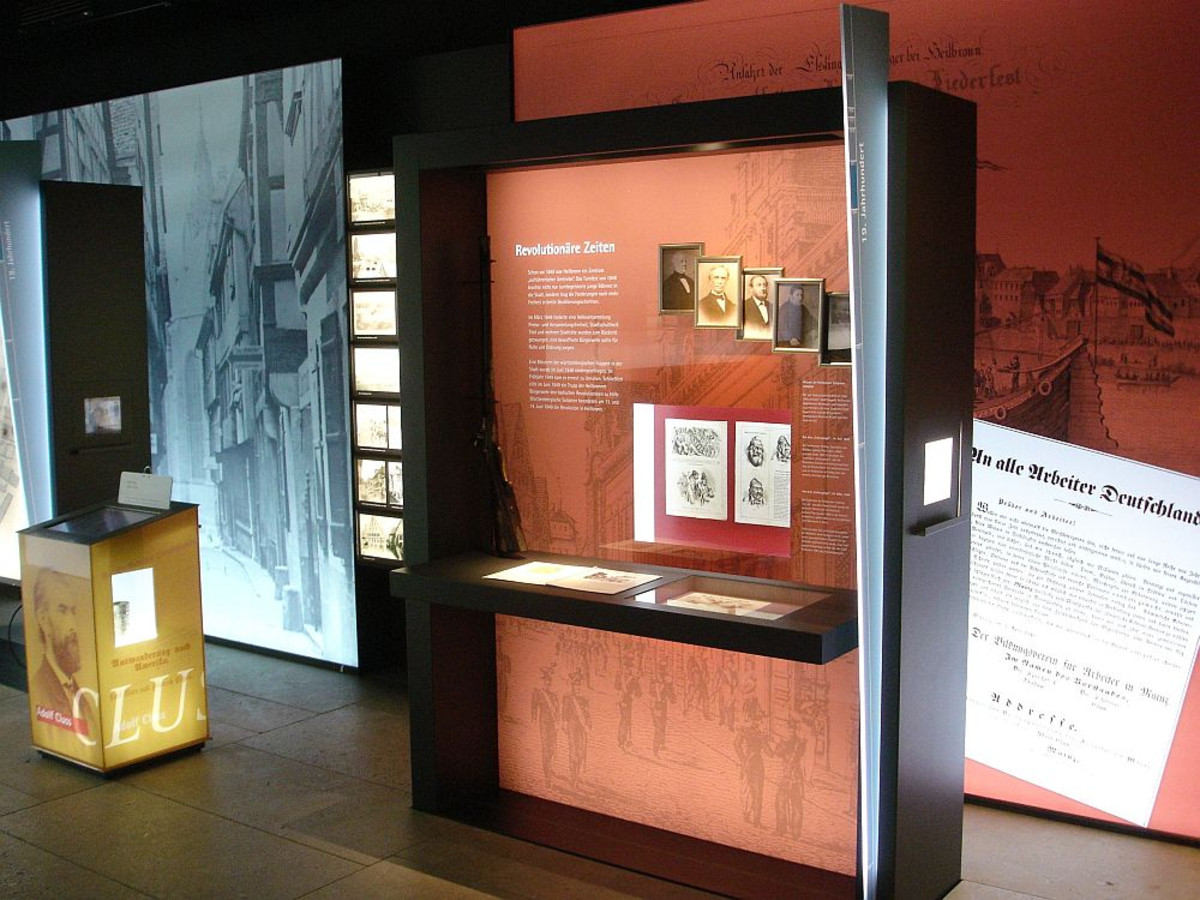 Blick in die Ausstellung Heilbronn historisch! 19. Jahrhundert - Stadt im Aufbruch (Foto Stadtarchiv Heilbronn)