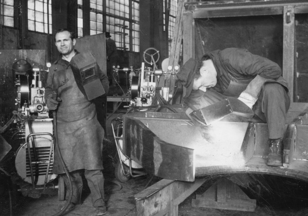 Arbeit als Schweißer bei der Firma Mehne. (Foto: privat)
