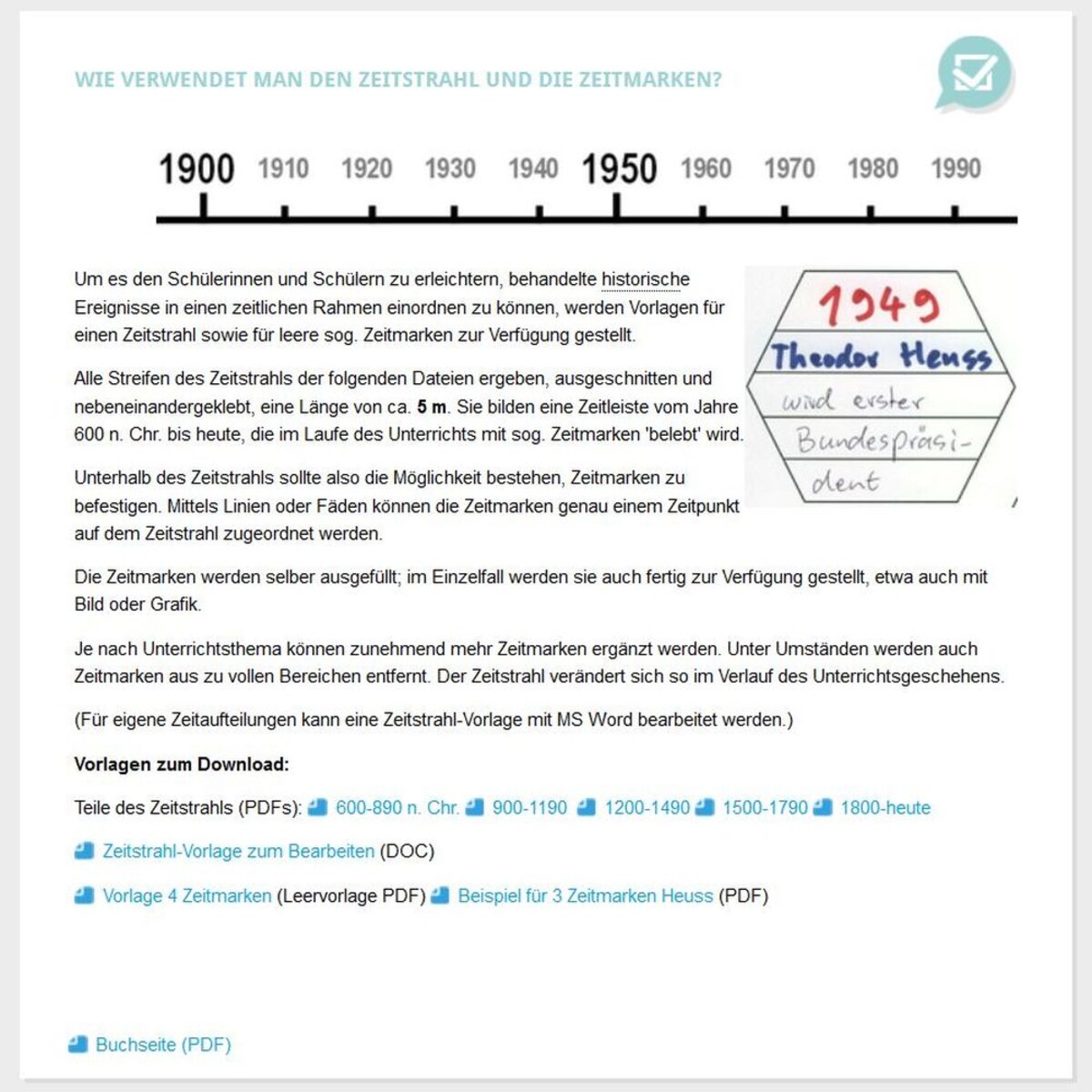 Mein-Heilbronn.org - Ausschnitt Zeitstrahl