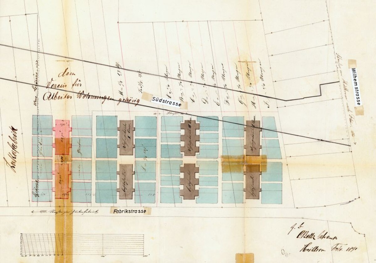 Lageplan 1871 (Stadtarchiv Heilbronn A034-76) Lageplan 1871 (Stadtarchiv Heilbronn A034-76)
