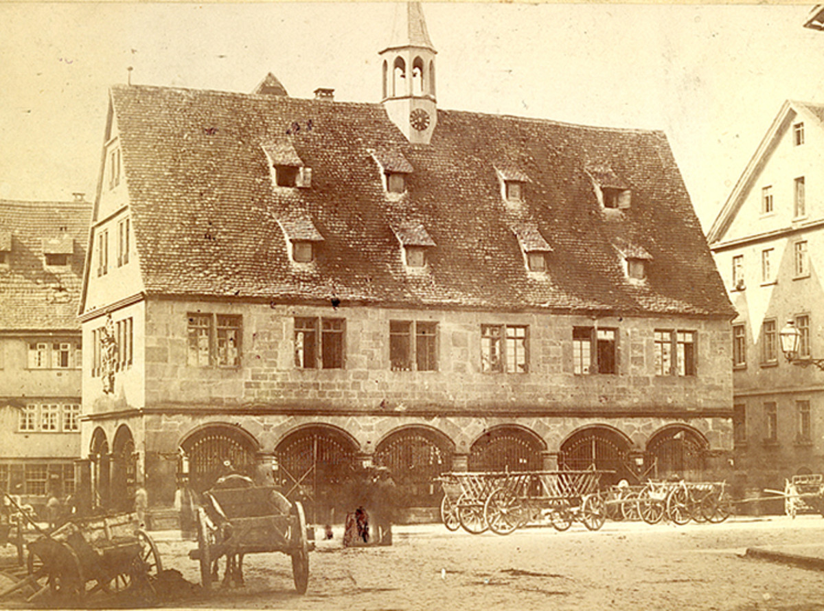 Fleisch- und Gerichtshaus; 1865 (Stadtarchiv Heilbronn) Fleisch- und Gerichtshaus; 1865
(Stadtarchiv Heilbronn)