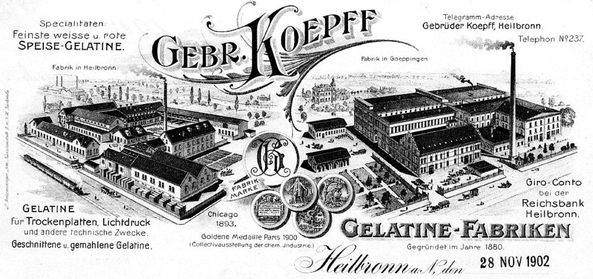 Briefkopf der Firma Gebr. Koepff (Stadtarchiv Heilbronn) Briefkopf der Firma Gebr. Koepff (Stadtarchiv Heilbronn)