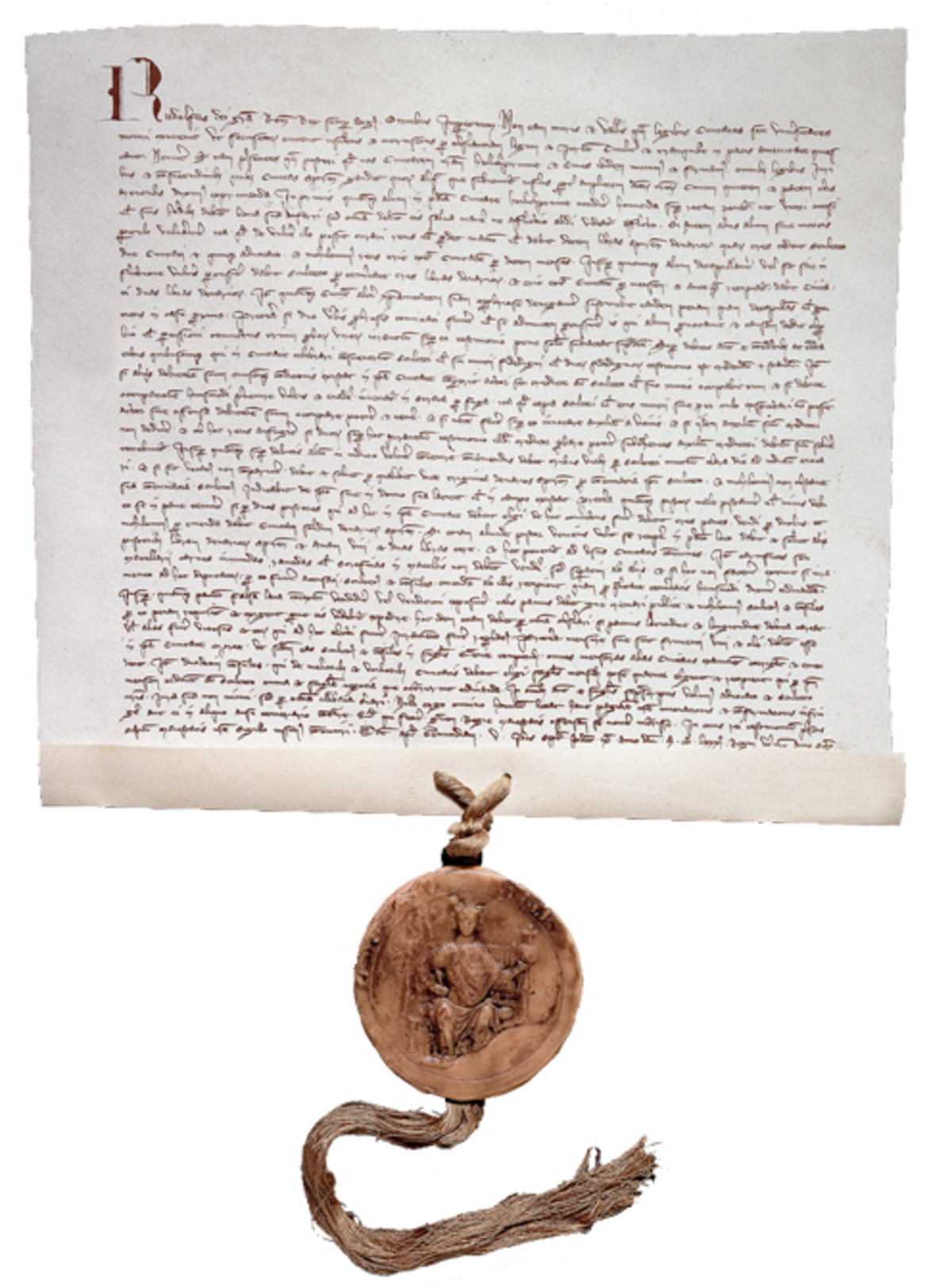 Der König nennt Heilbronn "nos civitatem nostram Heilichprunne" (unsere Stadt Heilbronn); 1281 (Hauptstaatsarchiv Stuttgart H 51 U 110) Der König nennt Heilbronn "nos civitatem nostram Heilichprunne" (unsere Stadt Heilbronn); 1281
(Hauptstaatsarchiv Stuttgart H 51 U 110)