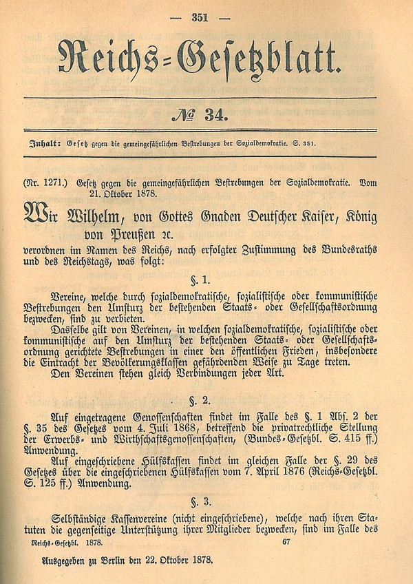 Reichs-Gesetzblatt 1878, S. 351