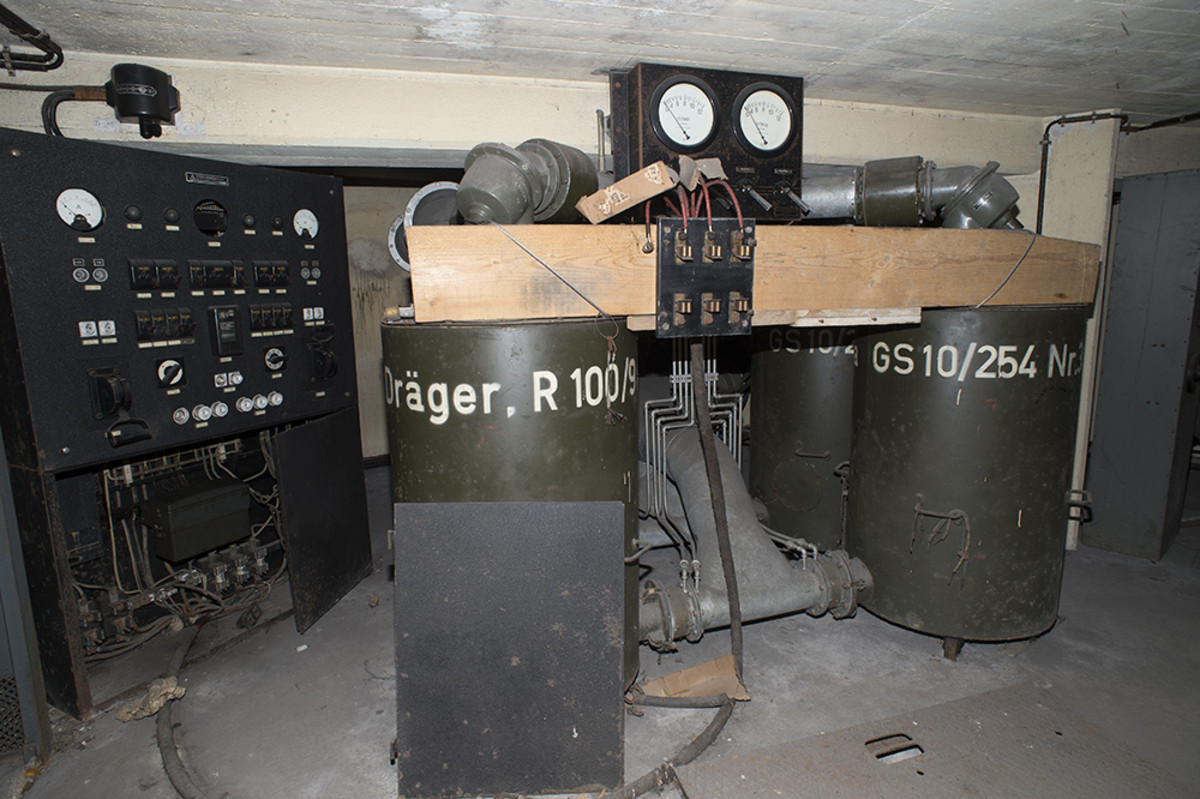 Theresienturm Heilbronn, Untergeschoss 2, Belüftungsanlage; 2016 (Foto: Barbara Kimmerle/Stadtarchiv Heilbronn)