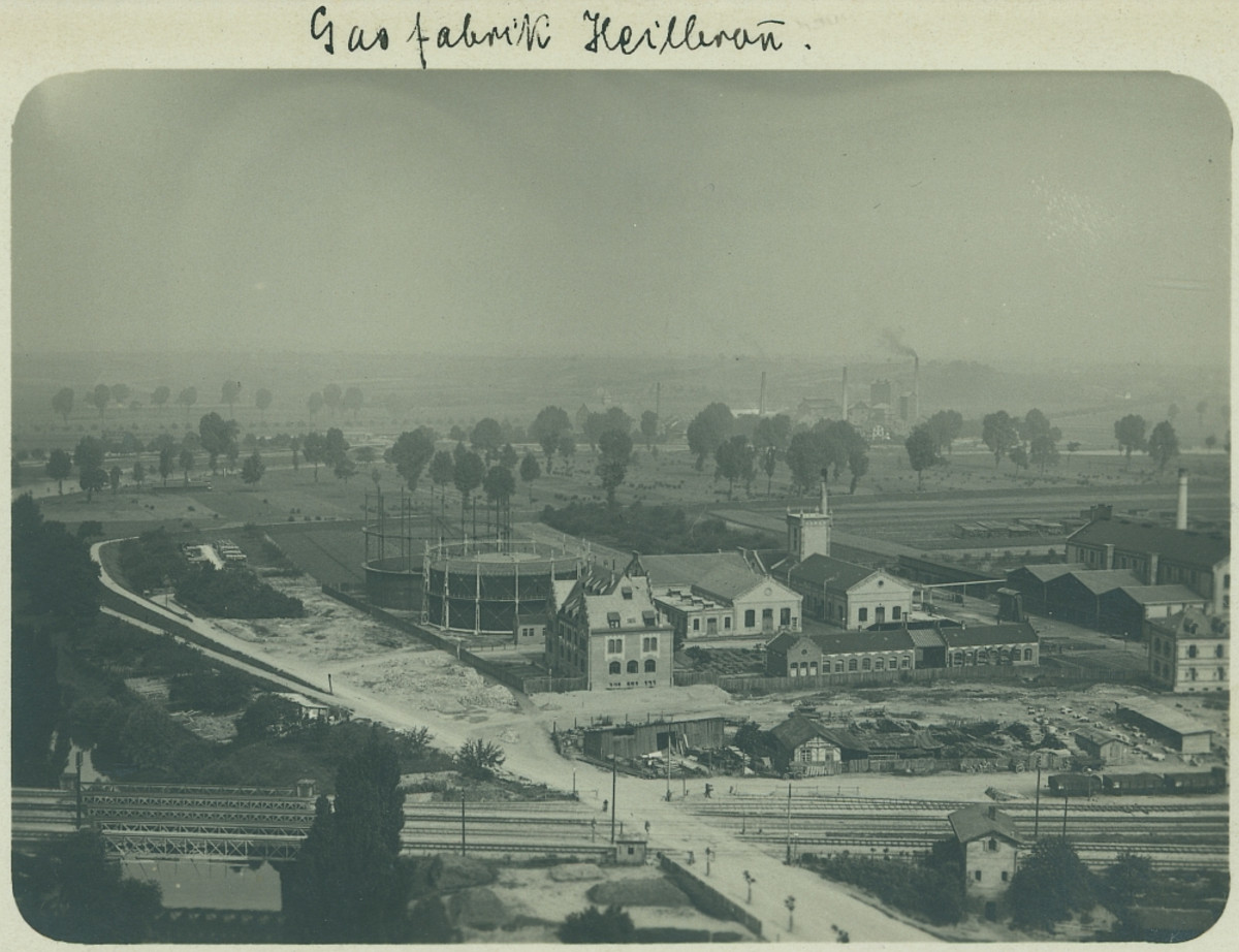 Blick auf das Gaswerk, 1906 (Foto Stadtarchiv Heilbronn) Blick auf das Gaswerk, 1906 (Foto Stadtarchiv Heilbronn)
