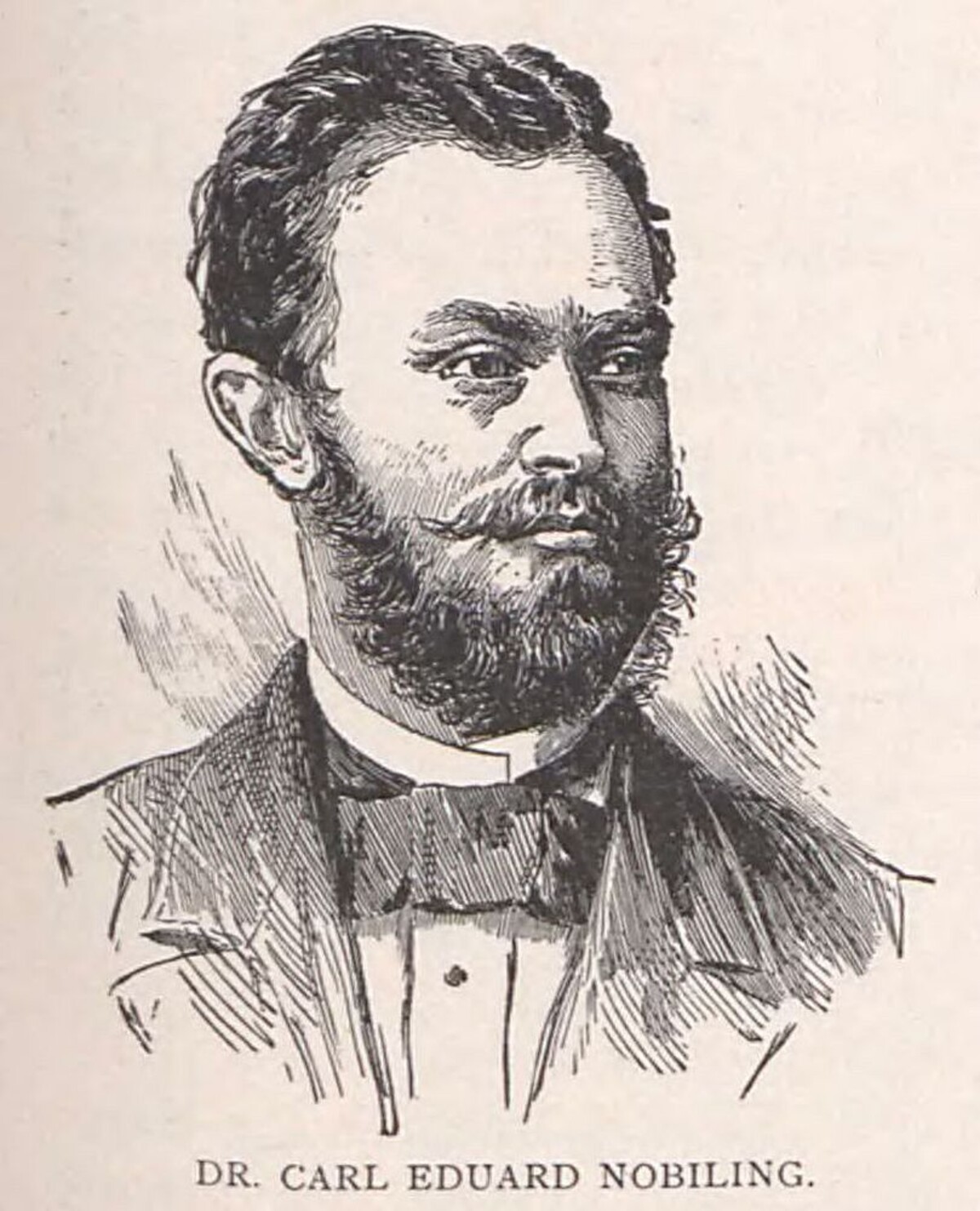 Dr. Karl Eduard Nobiling (zeitgenössische Lithographie) 