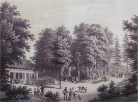 Jägerhaus - Lithografie aus dem Album Ansichten von Heilbronn von Läpple/Emminger, um 1865 (Stadtarchiv Heilbronn, E 005-358)