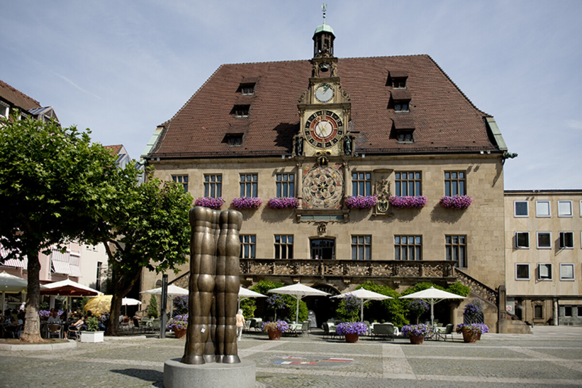 Rathaus und Marktplatz; 2009 (Foto Stadtarchiv Heilbronn) Rathaus und Marktplatz; 2009
(Foto Stadtarchiv Heilbronn)