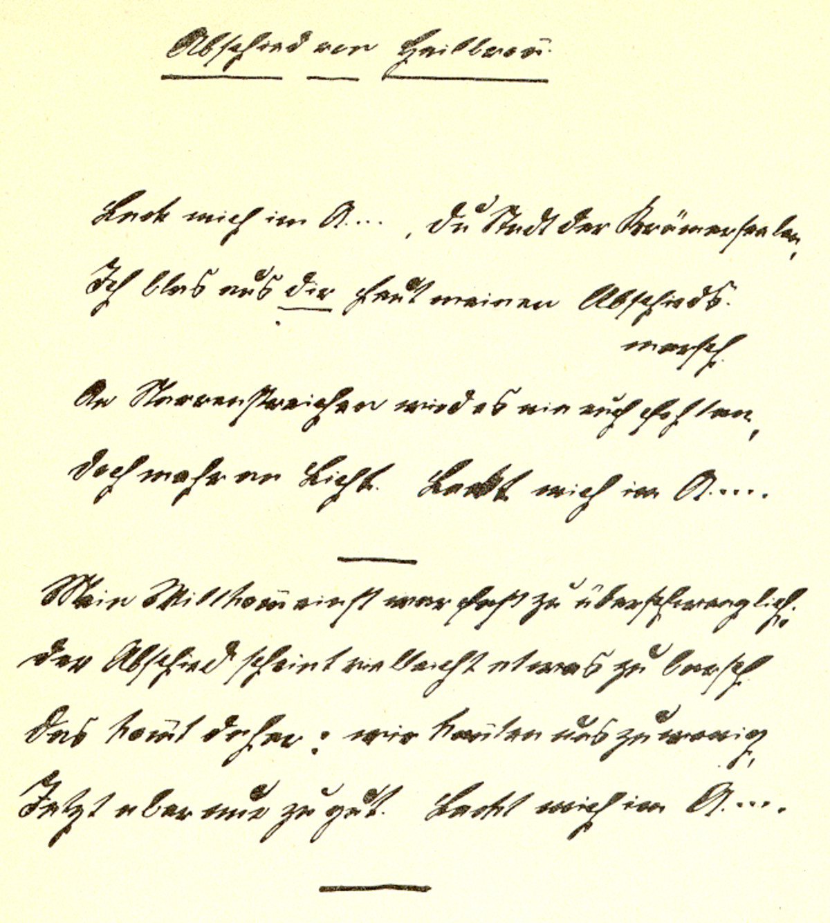 Druck des Abschiedsgedichts in der Handschrift Hegelmaiers; 1913/14 (Stadtarchiv Heilbronn E002-745) Druck des Abschiedsgedichts in der Handschrift Hegelmaiers; 1913/14
(Stadtarchiv Heilbronn E002-745)