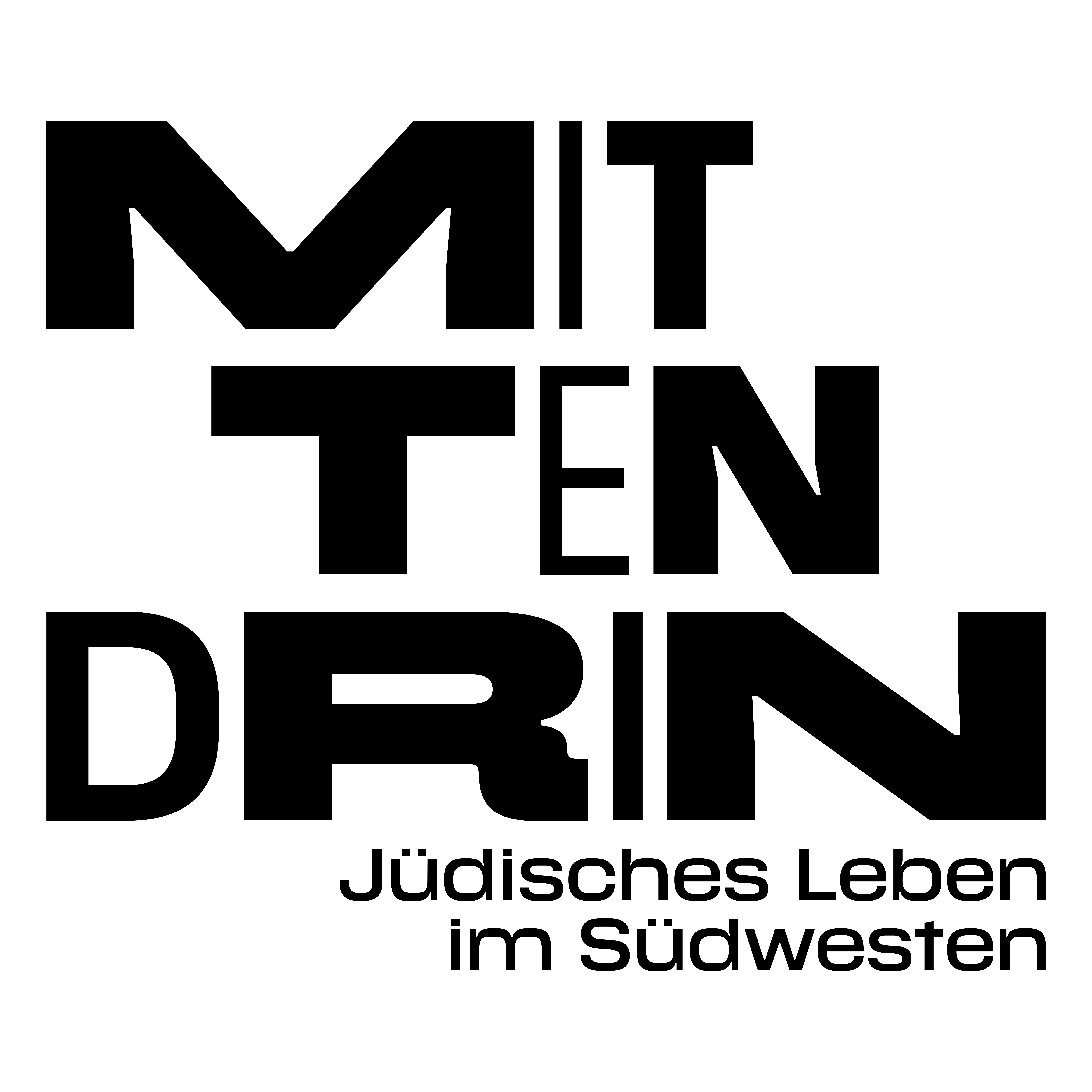 Logo der Landesausstellung Mittendrin - Jüdisches Leben im Südwesten