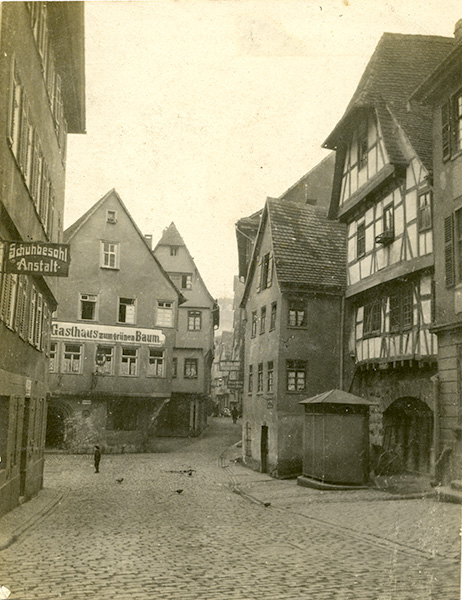 Die Fischergasse vor 1900.
(Stadtarchiv Heilbronn)