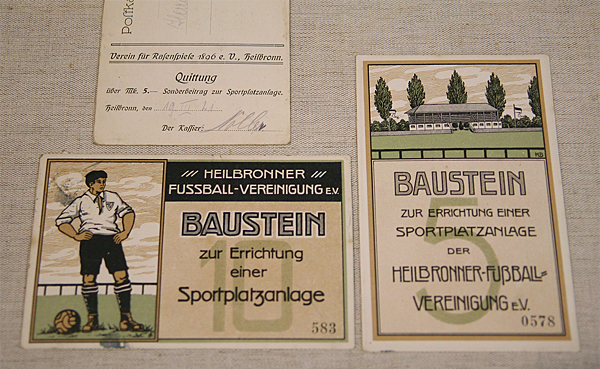 Bausteine für einen Sportplatz; 1920
(Stadtarchiv Heilbronn)