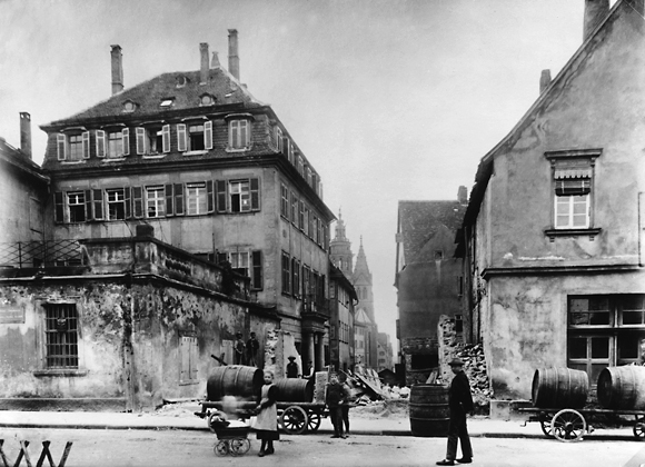Durchbruch der Kaiserstraße von Osten; 1897
(Stadtarchiv Heilbronn)