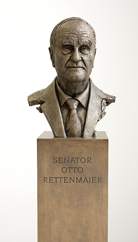 Senator Otto Rettenmaier; Büste von Gunther Stilling im Otto Rettenmaier Haus / Haus der Stadtgeschichte Heilbronn
(Stadtarchiv Heilbronn)