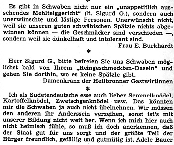 Leserbriefe in der Heilbronner Stimme; 27.03.1965