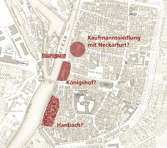 Rekonstruktionsversuch: Heilbronn um 800
(Stadtarchiv Heilbronn)