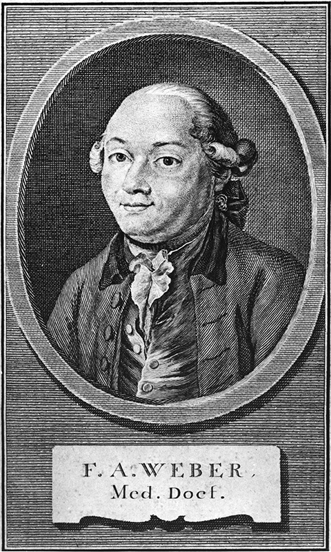 Der Heilbronner Arzt, Schriftsteller und Komponist Friedrich August Weber
(1753 - 1806)
(Stadtarchiv Heilbronn)